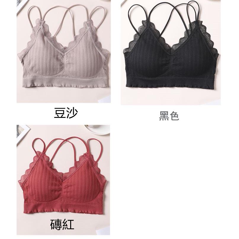 ❤️現貨❤️ 𝙈𝙖 𝙘𝙝𝙚𝙧𝙚 現貨實拍 彈力蕾絲內搭小可愛 美背款內搭 後交叉款小可愛 (預+現)-細節圖6