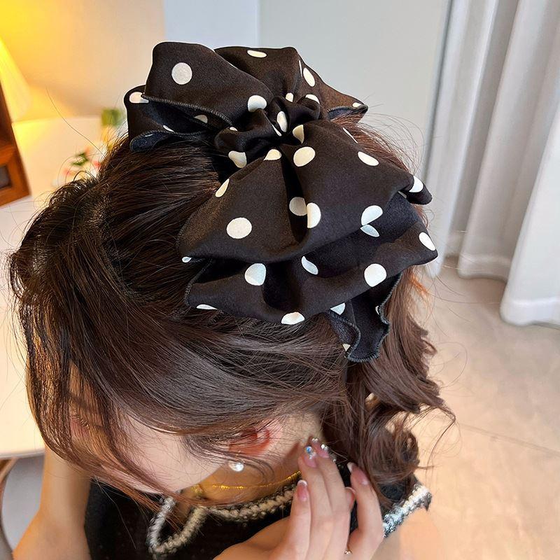 ⭐𝙈𝙖 𝙘𝙝𝙚𝙧𝙚⭐  單品配配件 現貨實拍 點點大蝴蝶彈簧夾 復古風點點彈簧夾 (預購)-細節圖4