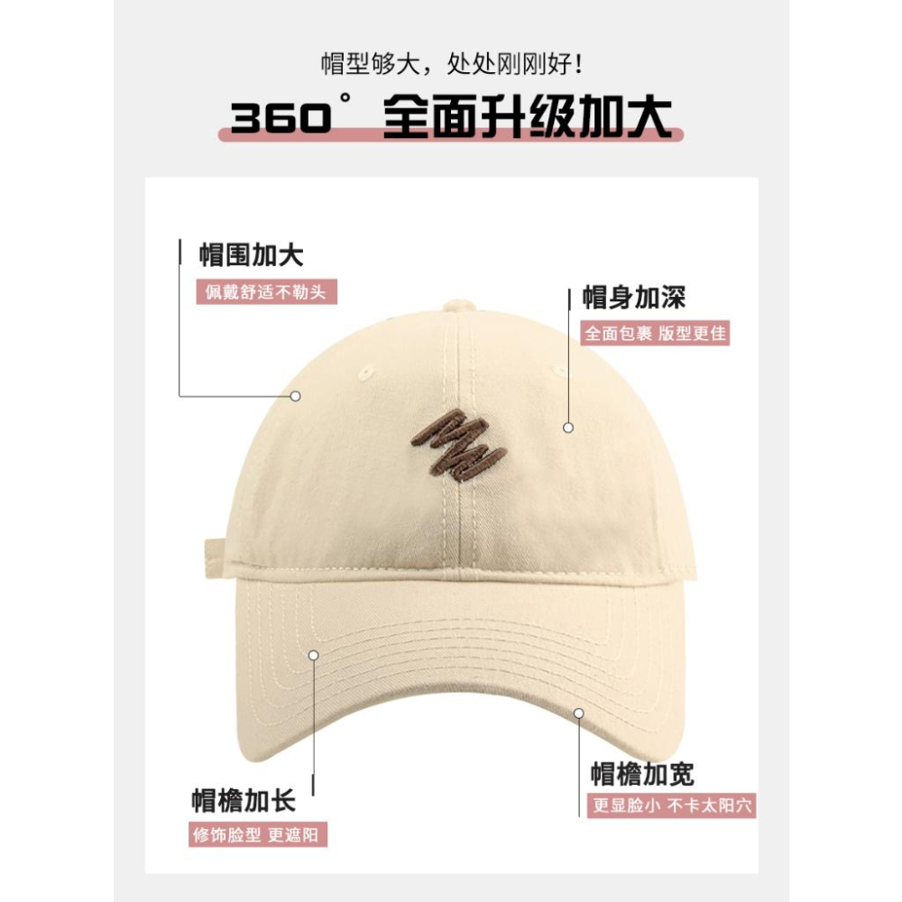 ⭐𝙈𝙖 𝙘𝙝𝙚𝙧𝙚⭐ 單品配件 現貨實拍 線條刺繡棒球帽 加大棒球限定 (預購)-細節圖8