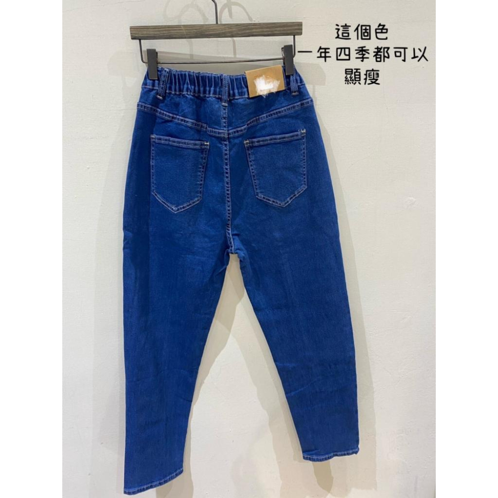 ❤️現貨❤️ 𝙈𝙖 𝙘𝙝𝙚𝙧𝙚 春夏新品 現貨實拍 韓國後鬆緊中線牛仔褲-細節圖8