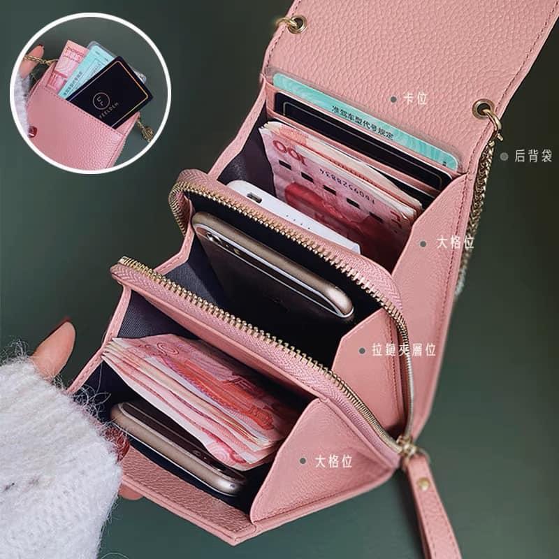 ⭐𝙈𝙖 𝙘𝙝𝙚𝙧𝙚⭐  真皮包款 現貨實拍 牛皮多隔層超實用側背小包 牛皮手機包 (預購)-細節圖8