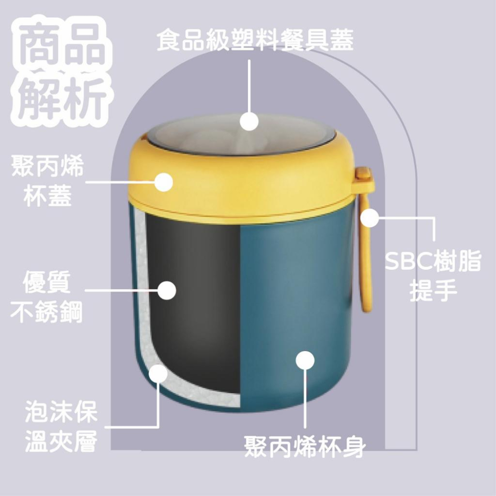 (台灣現貨)保溫湯罐 悶燒罐 保溫罐 保溫壺 兒童保溫瓶 早餐杯 燕麥杯 便當盒 國小便當盒 保溫杯 牛奶杯 環保餐具-細節圖9