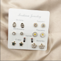 🌟飾不飾🌟耳環 多款式🚚現貨🚚一周耳環 六對組 韓國 Ins網紅 風格系列 韓系耳釘 耳針 耳飾 簡約百搭-規格圖8