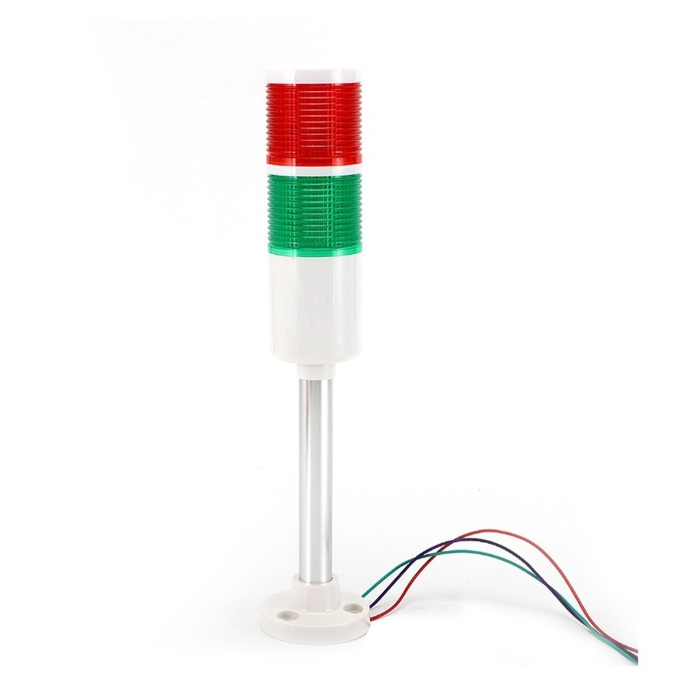 紅綠雙層警示燈 二色燈 信號警示燈 雙色燈 積層式警示燈 機床警示燈 車床安全警示燈 【頭手工具】RGL12V-細節圖2