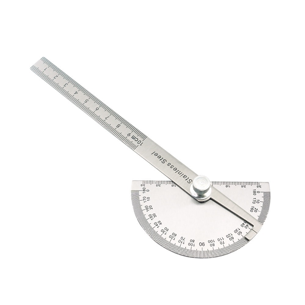 不鏽鋼角度尺 分度規 角度規 分度器 分度尺 量角器 量角規 角度器 直尺 木工工具 【頭手工具】AG150-細節圖2