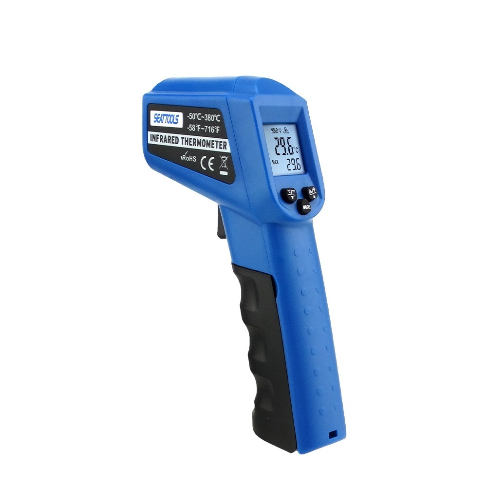 工業測溫槍 電子溫度計 油溫槍 引擎溫度 高溫槍 表面溫度 家用烘焙 非接觸測溫 【頭手工具】TG380R-細節圖2