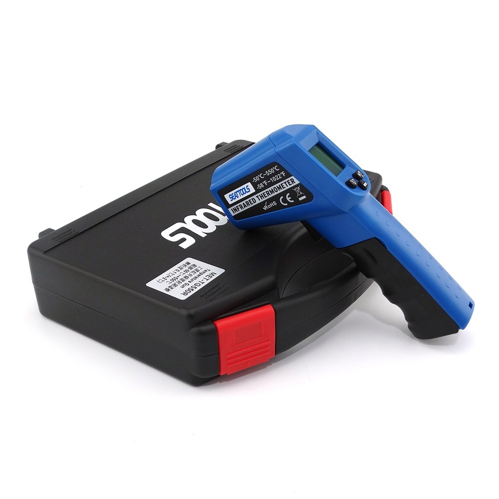 紅外線溫度計 紅外線感溫槍 測溫器 溫度感測槍 手持測溫槍 油溫水溫檢測 烘培溫度 【頭手工具】TG550R-細節圖2