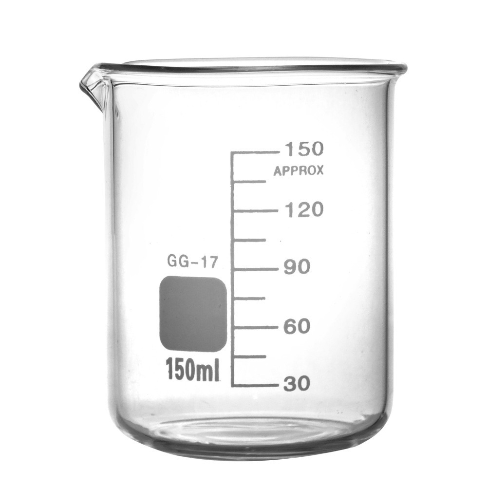 玻璃燒杯 刻度燒杯 廣口燒杯 150ml 高硼硅 低型玻璃燒杯 玻璃量杯 耐熱玻璃杯 【頭手工具】GCL150-細節圖2