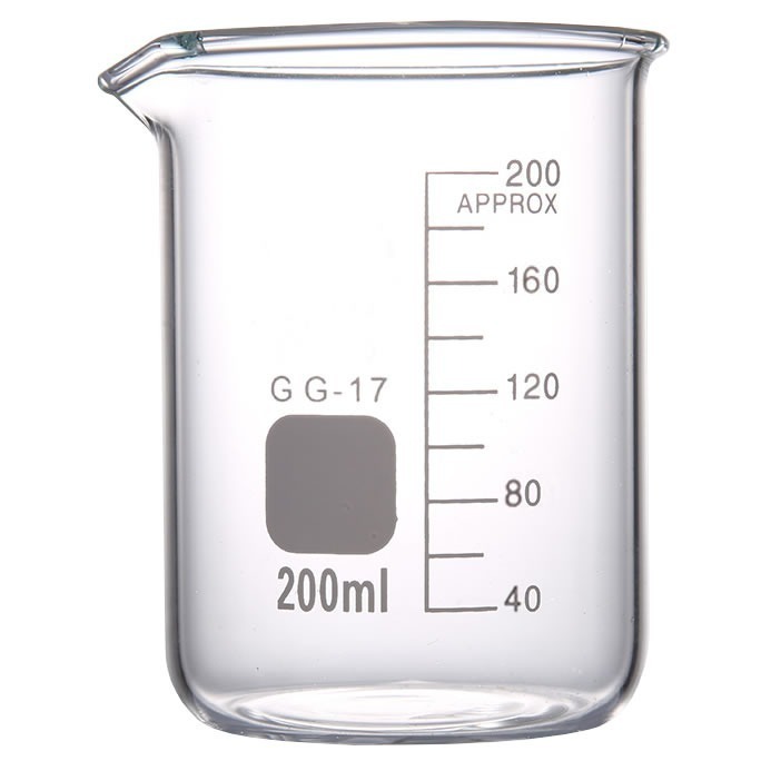 寬口燒杯 實驗室燒杯 廣口燒杯 耐熱玻璃 200ml 玻璃燒杯 玻璃杯 玻璃量杯 【頭手工具】GCL200-細節圖2