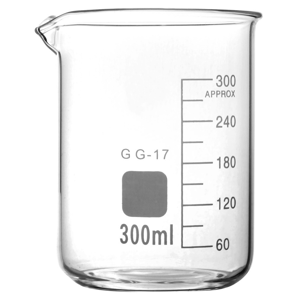 300ml 大燒杯 寬口燒杯 透明燒杯 玻璃燒杯 化學實驗用品 實驗室器材 刻度燒杯 【頭手工具】GCL300-細節圖2