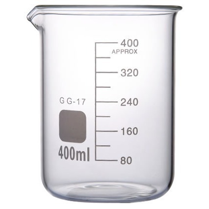 廣口燒杯 玻璃燒杯 分析試藥 化學用品器具 實驗設備 400ml 耐熱玻璃杯 玻璃瓶 【頭手工具】GCL400-細節圖2