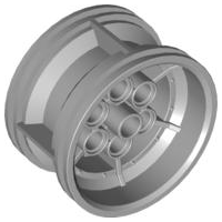 [樂高換樂高] 零件 56908 輪框 科技系列金屬輪框銀色4個一套43.2mm D. x 26mm--細節圖2