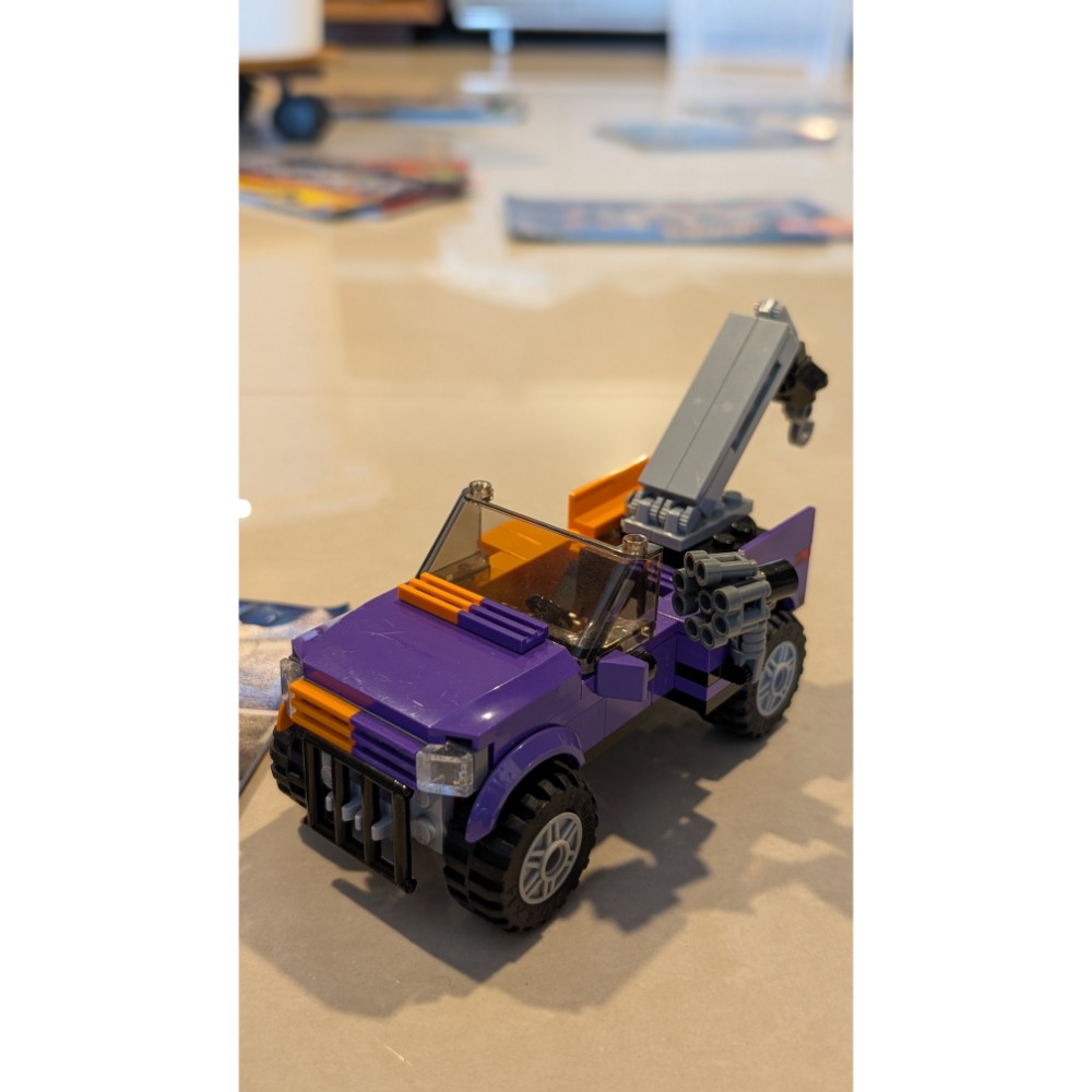 [樂高換樂高] 二手 6864 蝙蝠車/雙面人車 超級英雄DC 蝙蝠俠與雙面人的追逐-2012-規格圖4