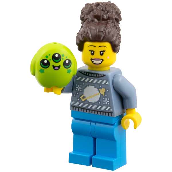 14 Woman with Alien Plush Toy