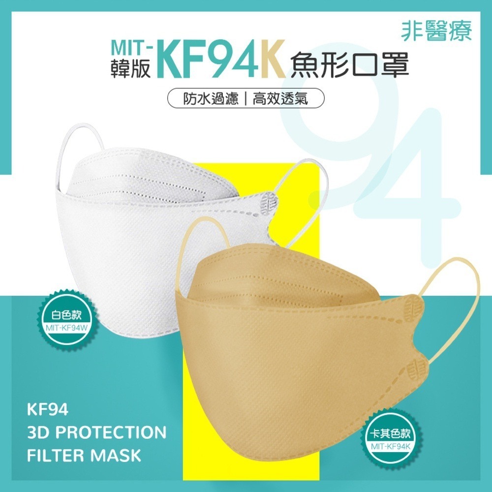 【儀表】KF94K韓版魚形口罩 卡其色口罩 折疊口罩 奶茶色口罩 KF94 立體口罩 3d口罩 網美口罩 一次性口罩-細節圖3