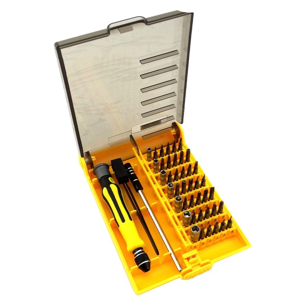 【儀表】ES45 電子用螺絲起子組 45合1螺絲刀套組 手機維修工具 家用必備 磁性套筒筆型磁性螺絲刀 精密起子組-細節圖2