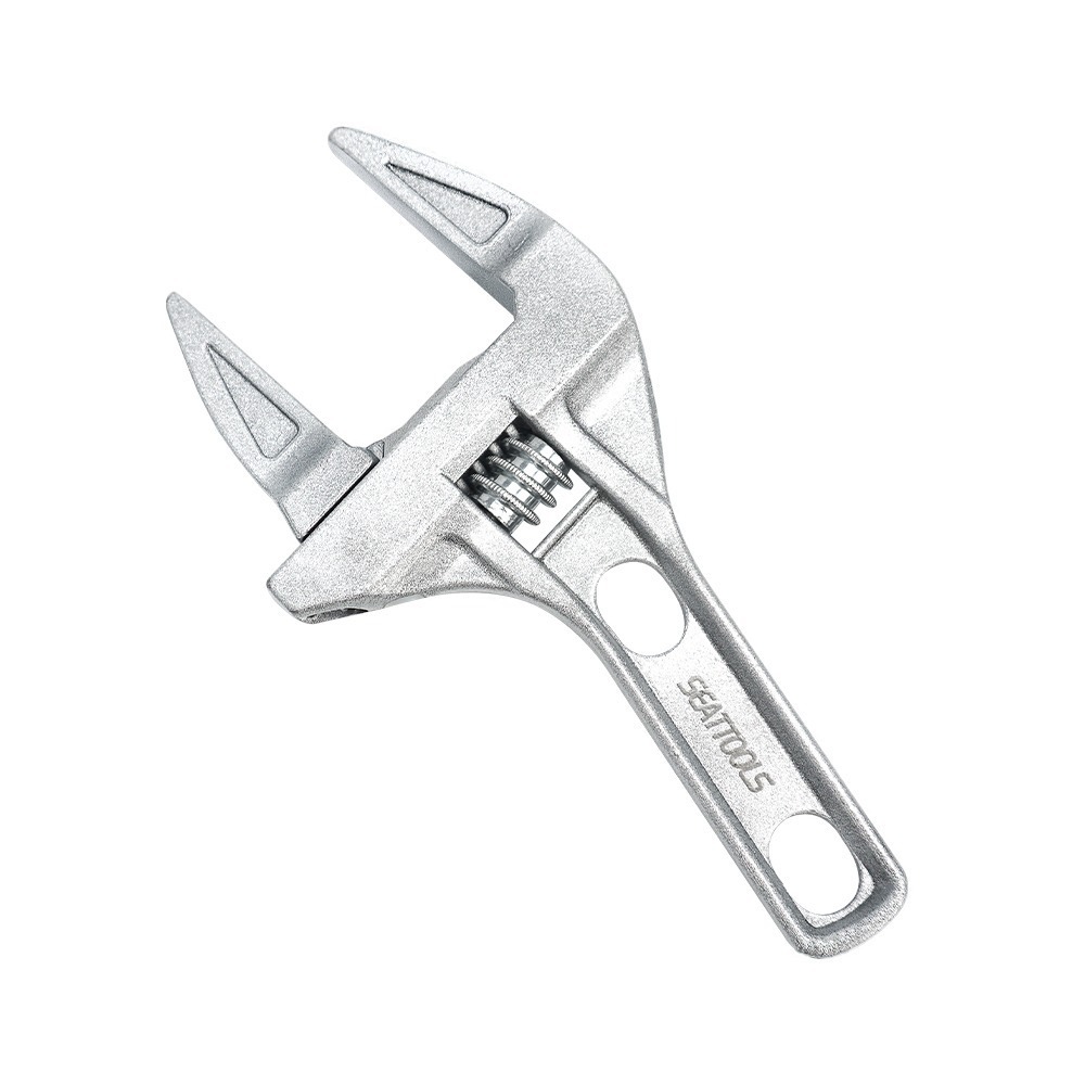 【儀表】68IW 大開口活動板手 居家水管維修 開口板手 快速管子鉗 螺絲扳手 六角扳手 短柄大開口維修板手 萬用板手-細節圖2