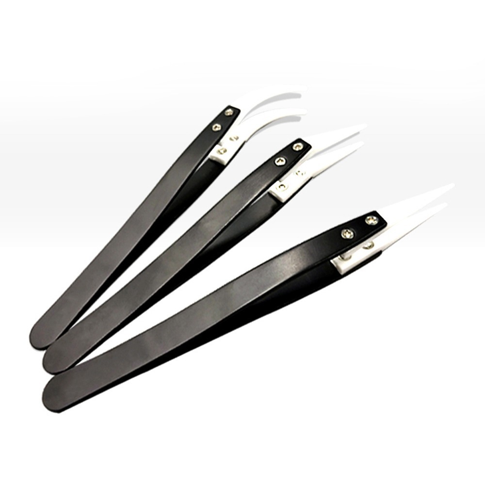 【儀表】多款式可選 CCT系列 不鏽鋼陶瓷鑷子 不鏽鋼 工具 攝子 鑷子 防靜電鑷子 精密模型鑷子 彎頭鑷子 尖頭鑷子-細節圖2