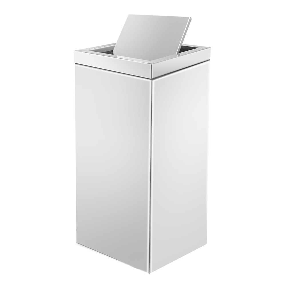 【儀表】STC90S 辦公室分類回收桶 各類垃圾桶 方型垃圾桶 工廠垃圾桶 贈貼紙 搖擺蓋不鏽鋼垃圾桶 分類垃圾桶-細節圖2