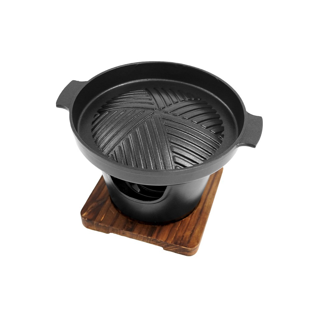 【儀表】TP-KBBQ2 韓國烤肉盤 多功能烤盤 瀝油烤盤 不沾烤盤 圓形烤肉盤 中秋烤盤雙人烤爐 烤肉盤 烤肉 燒烤盤-細節圖2