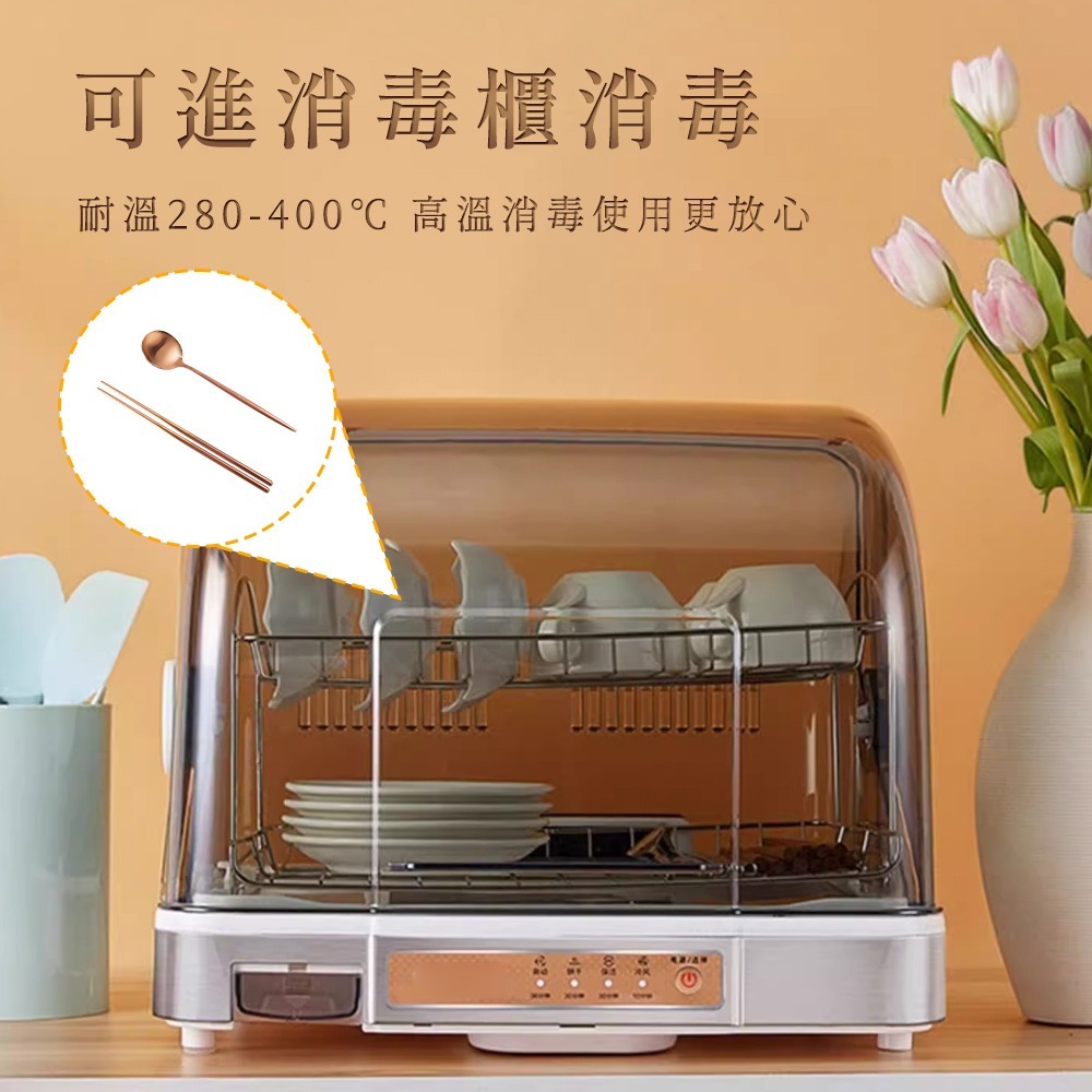 【儀表】CSBS230 耐熱湯匙 儀式感餐具 食品級餐具組 304不鏽鋼湯匙筷子 玫瑰金高級筷子湯匙組 歐式餐具-細節圖3