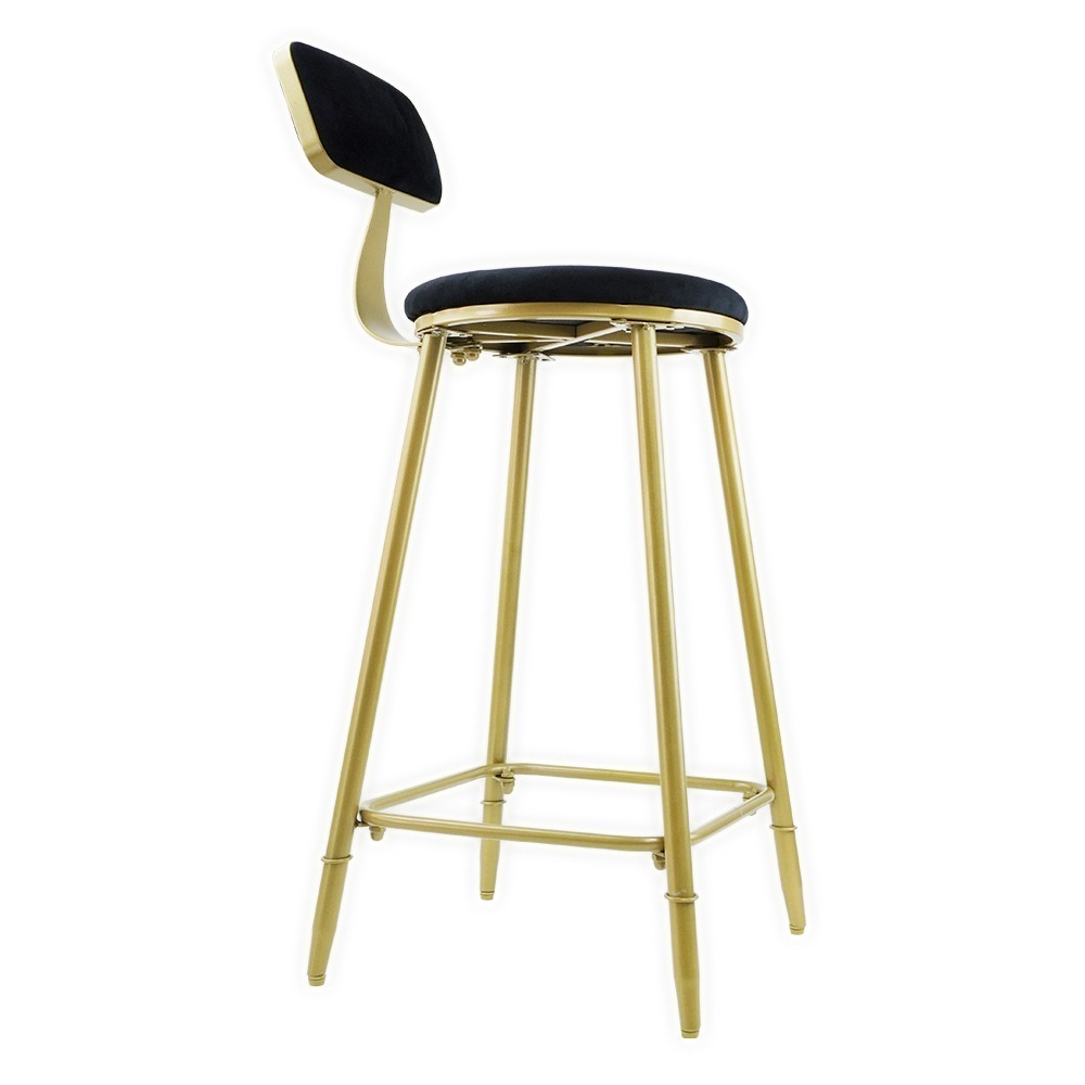 【儀表】HC65B 時尚高腳椅 簡約黑 吧檯椅 時尚酒吧椅 餐椅 休閒椅 造型椅 洽談椅 餐酒吧椅 櫃台椅 時尚高椅-細節圖2