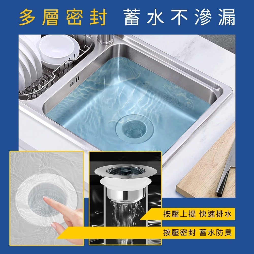 【儀表】FF7105 水槽過濾器 獨立提籃 廚房必備神器 水槽彈跳過濾網 過濾網 水槽濾網 廚房廚餘過濾 過濾菜渣-細節圖3