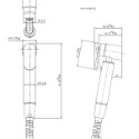 justime巧時代6771-WS-81CP洗滌器+掛架+蛇管S120-F3-規格圖2