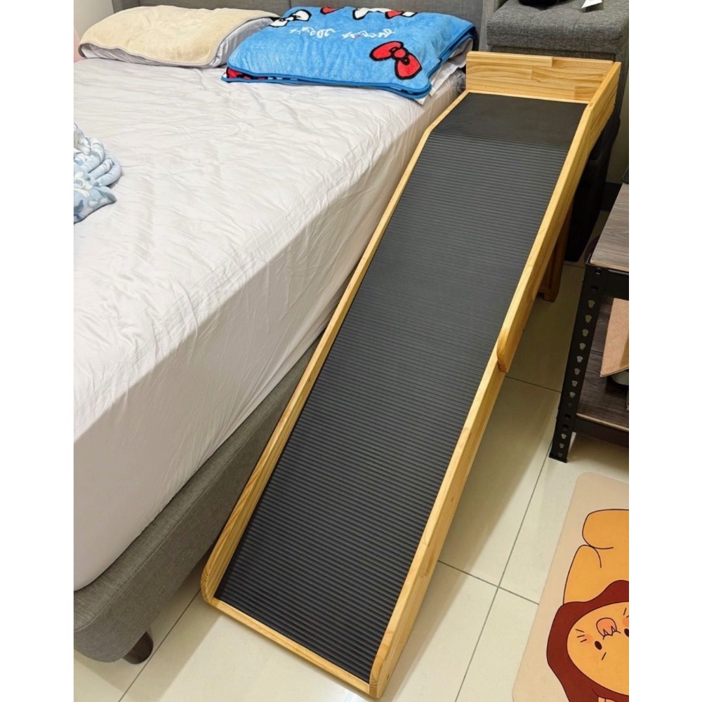 ❤️L護欄平台式寵物用輔助斜坡樓梯 斜度25度 狗狗爬坡 寵物斜坡 可訂製 MIT手工製作寵物斜坡樓梯-細節圖6