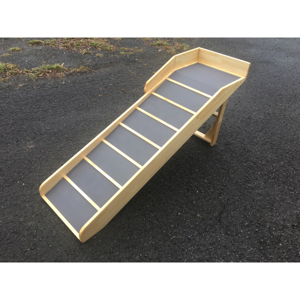 💜L護欄+止滑木條 平台式寵物用輔助斜坡樓梯 斜度25度 狗狗爬坡 寵物斜坡 可訂製-細節圖5