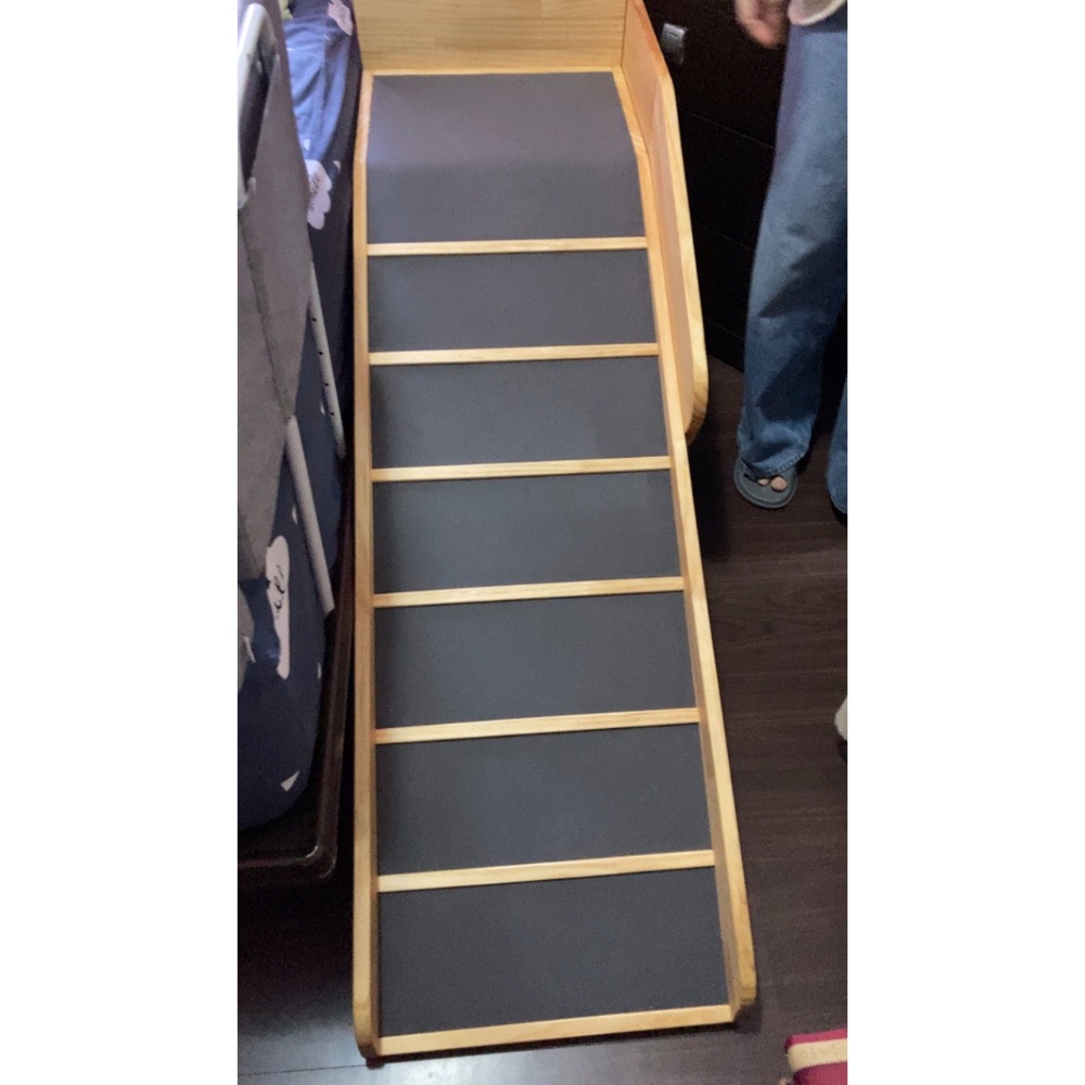 💜L護欄+止滑木條 平台式寵物用輔助斜坡樓梯 斜度25度 狗狗爬坡 寵物斜坡 可訂製-細節圖8