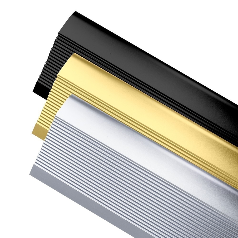 《利器》騎樓斜坡道 斜坡板 門檻壓條 防滑條 接縫落差收邊條 地板收邊條 HBA031090 鋁合金高低扣條 壓邊條-細節圖2