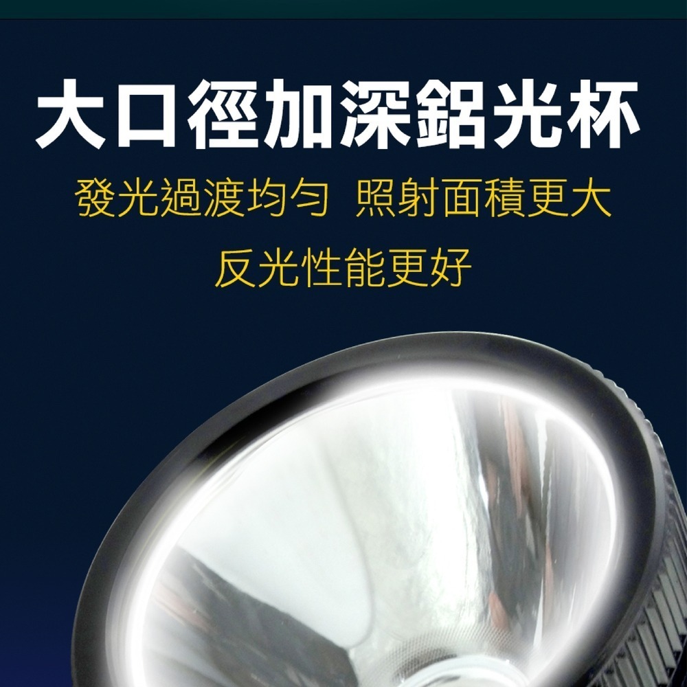 《利器》手電筒 充電型 工作燈 LED強光手電筒 遠射探照燈 戶外巡邏手提礦燈 露營燈 WFL500 緊急照明 工作燈-細節圖3