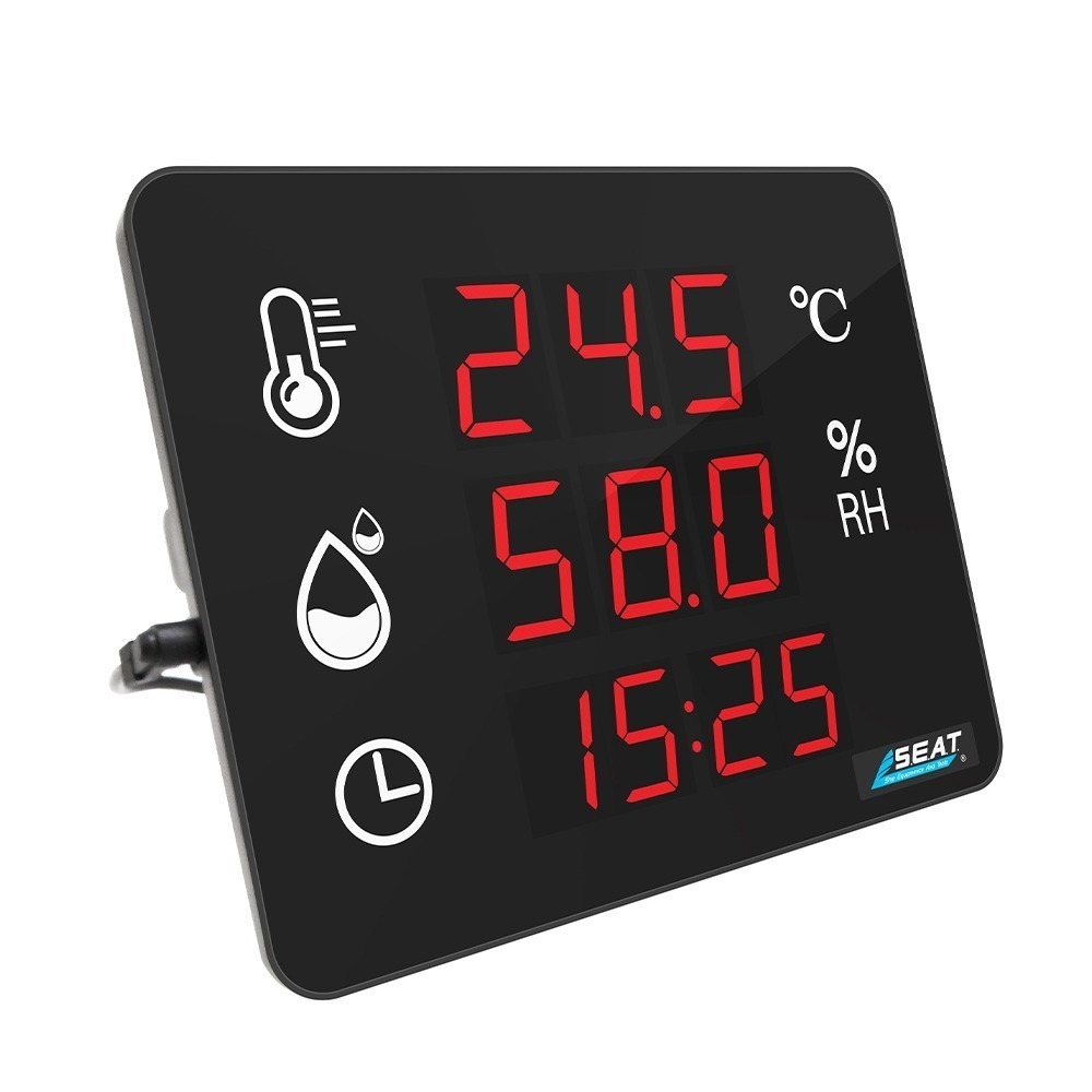 《利器》電子溫濕度計 室內溫度計 溫度紀錄 測濕器 辦公室廠房 智能溫濕度計 LEDC3 測溫儀 壁掛溫濕度計 溼度計-細節圖2