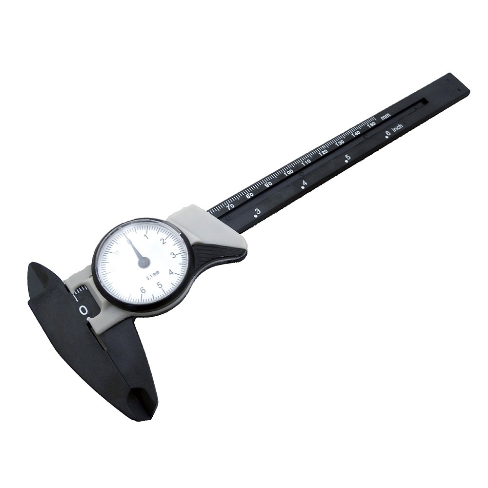 《利器》ABS帶錶遊標卡尺 指針式 塑膠卡尺 ABS卡尺 附錶卡尺 帶表卡尺 游標卡尺 附表卡尺 MVC150 內徑測量-細節圖2
