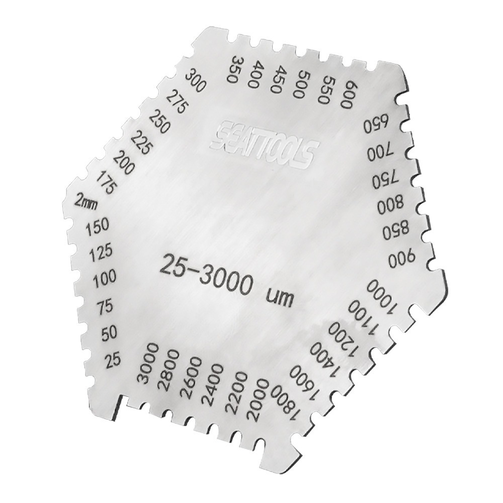 《利器》濕膜厚度規 六角濕膜梳 濕膜厚度計 濕膜厚度片 塗層 濕式膜厚計 梳規濕膜卡 濕膜片 厚度規 膜厚度 WPG-細節圖2