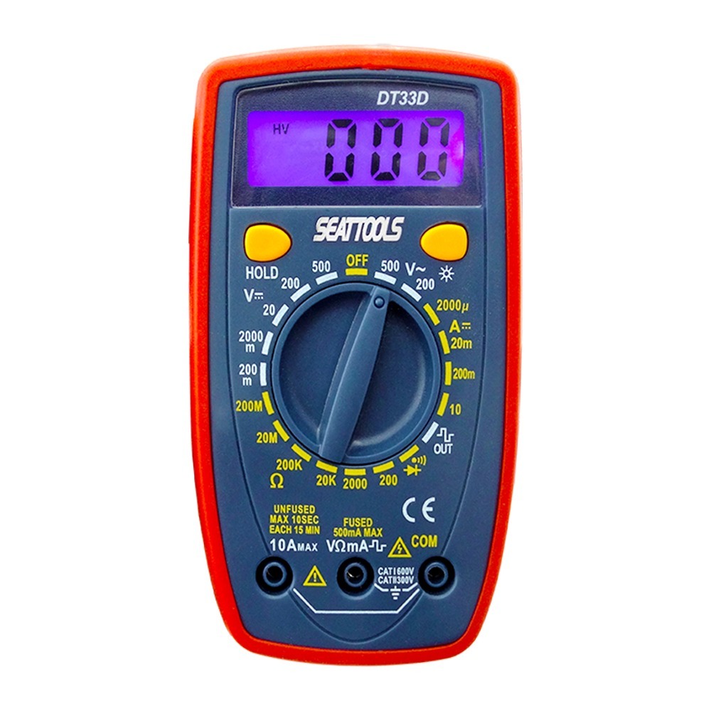 《利器》掌上型電錶 電子元件器 萬用電錶 MET-DEM33D 萬能電表 萬用電表 液晶顯示 小型萬用錶-細節圖2