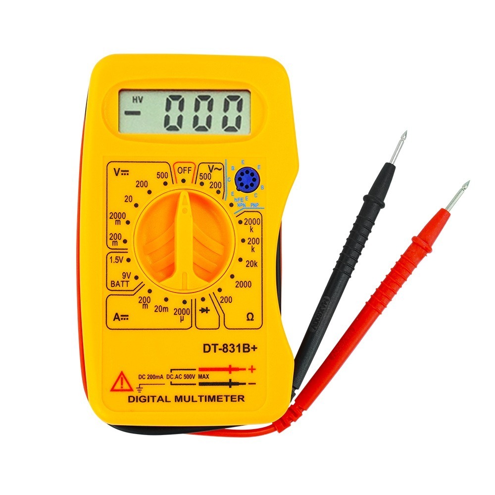 《利器》多功能萬用錶 口袋型萬用表 交直流電壓 電工萬能表 數位電錶 直流電流 小電表 三用電錶 MM831B+-細節圖2