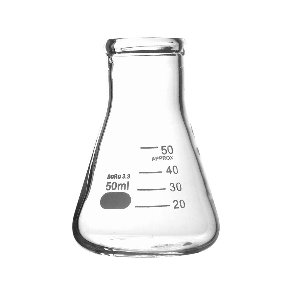 《利器》樣本瓶 高硼矽材質 實驗室用搖瓶 玻璃量杯 GCD50 三角燒杯 錐形瓶瓶底燒杯 玻璃高型錐形 樣本瓶 多款任選-細節圖2