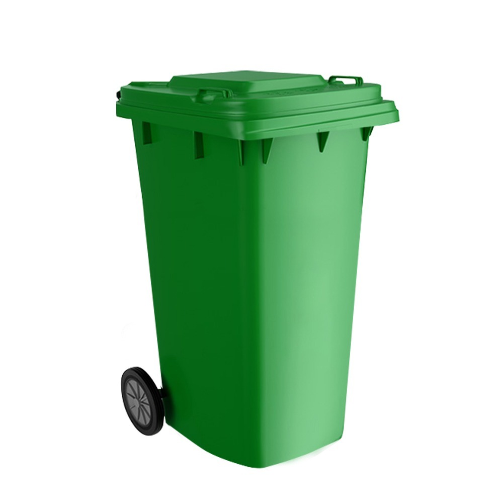 《利器》二輪資源回收桶 綠色大垃圾桶 資源回收 垃圾子母車 超大垃圾桶 垃圾桶 回收桶 240公升 PG240L-細節圖2
