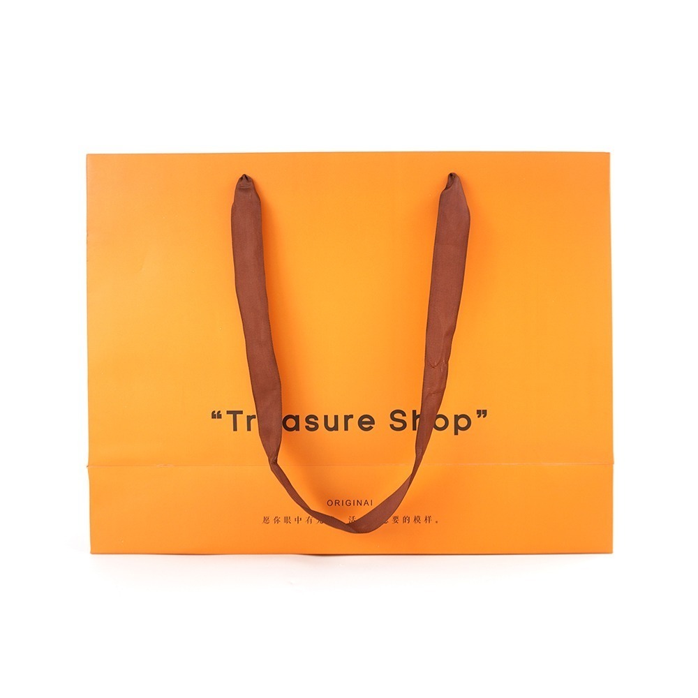 《利器》精品紙袋 禮盒提袋 包裝紙袋 紙提袋 愛馬仕橘 GBOL 禮物袋 平口紙袋 禮品袋 交換禮物 生日禮物 紙袋-細節圖2