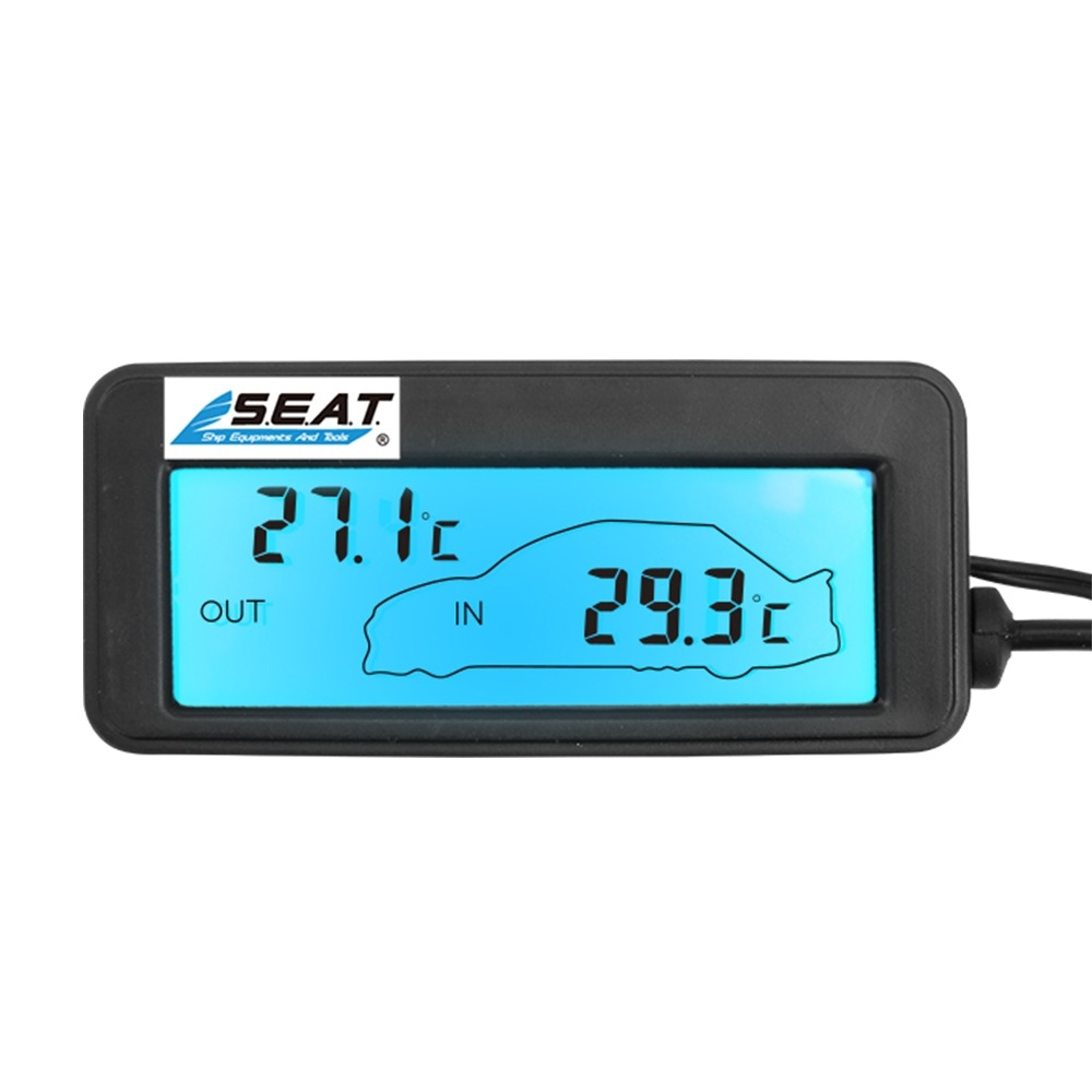 《利器》車用溫度計 數字溫度計 車載溫度計 背光 CTM 迷你溫度計 車內外溫度 電子溫度計 溫度器 溫度儀 汽車溫度表-細節圖2