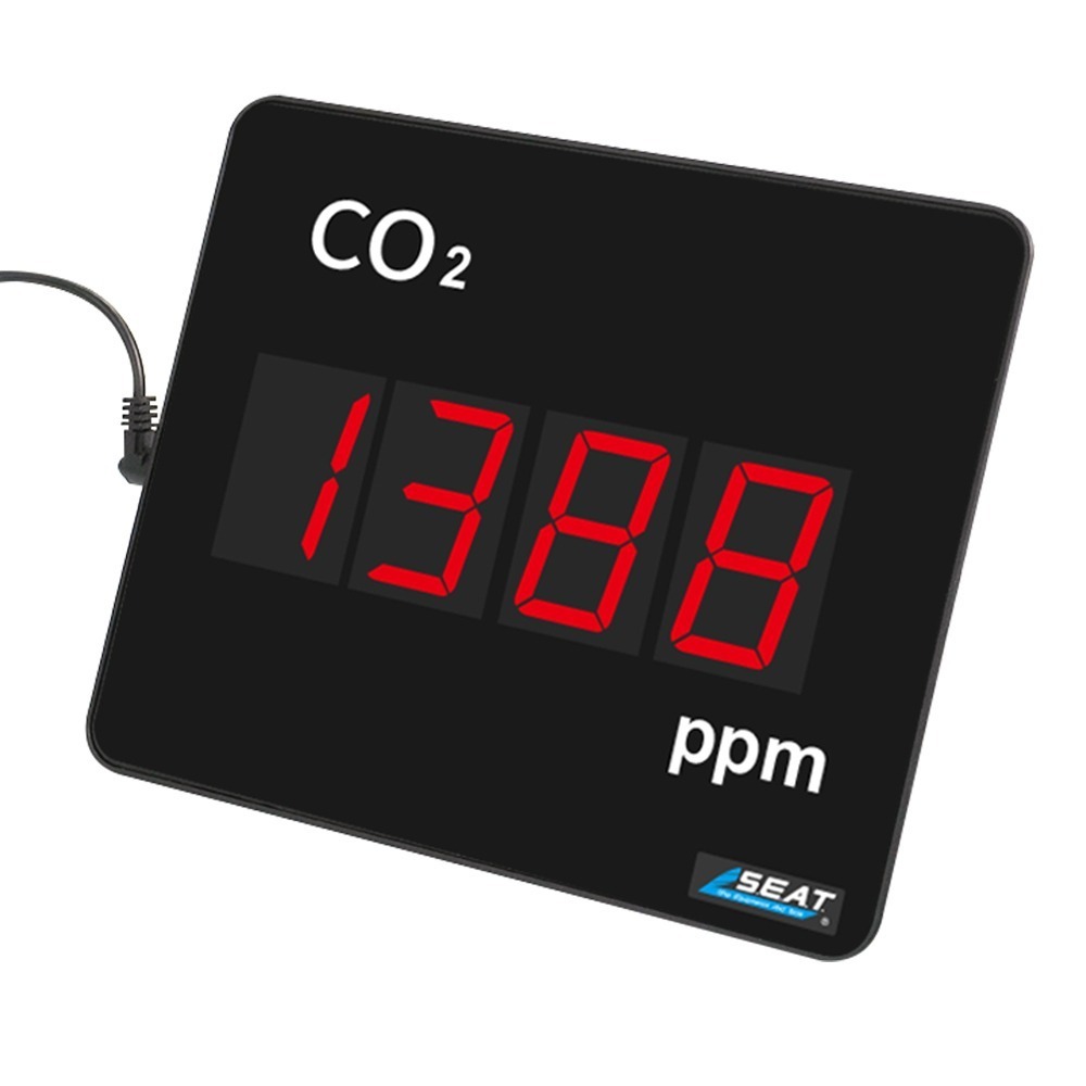 《利器》空氣監測儀 CO2濃度監測 二氧化碳濃度偵測器 空氣質量監測 LEDC7 二氧化碳監控儀 空氣品質 壁掛式-細節圖2