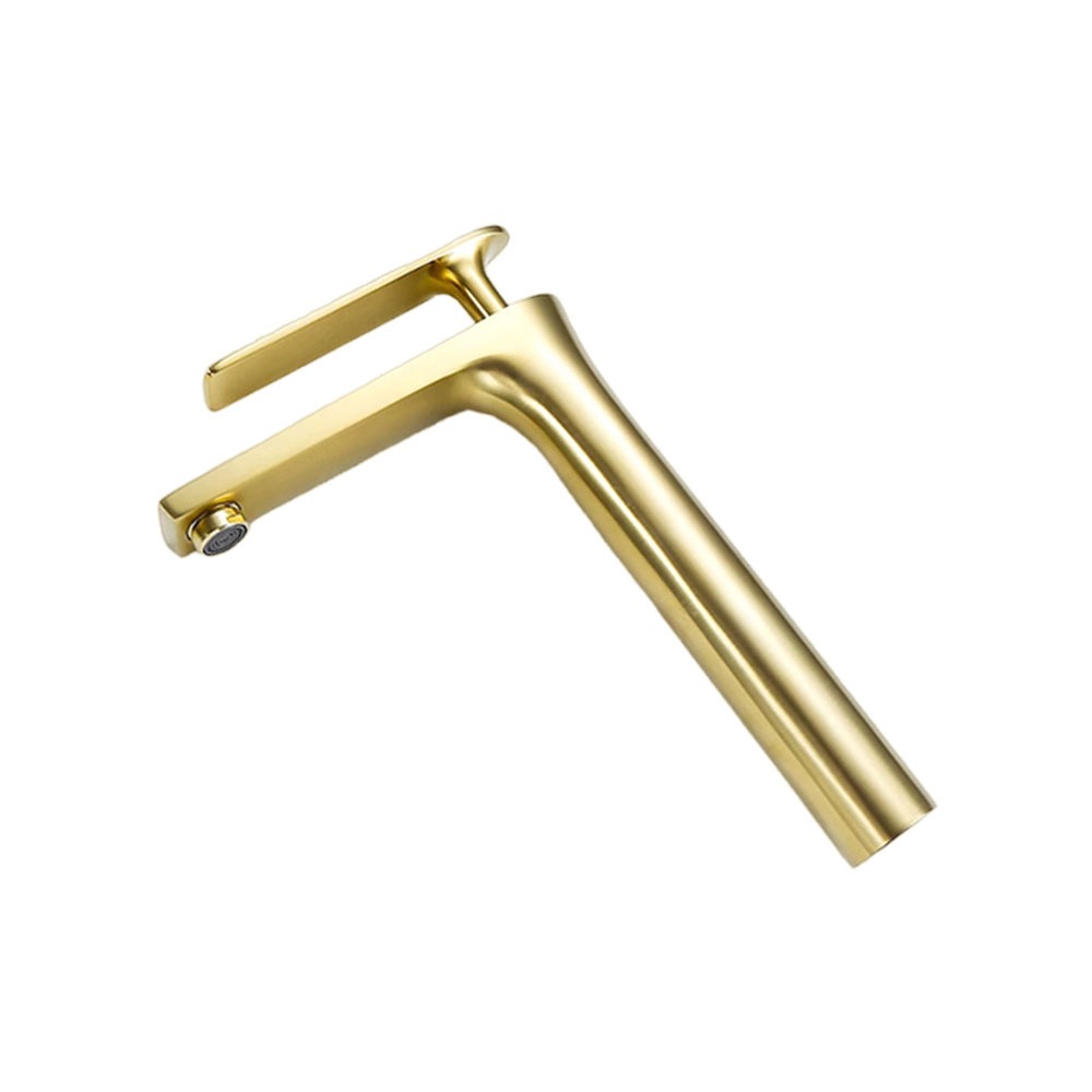 金色水龍頭 北歐水龍頭 加高型龍頭 面盆水龍頭 廚房龍頭 簡約水龍頭 洗臉盆龍頭 單槍水龍頭 全銅水龍頭 ALEOS3-細節圖2