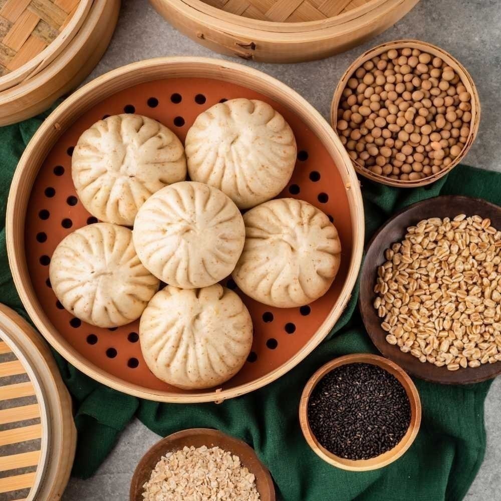 【福穀樂】快樂豬香蔥肉包3入(葷食 台灣早餐 冷凍肉包 包子宅配 冷凍食品 必吃美食 團購批發 快速出貨 下午茶點心)-細節圖4