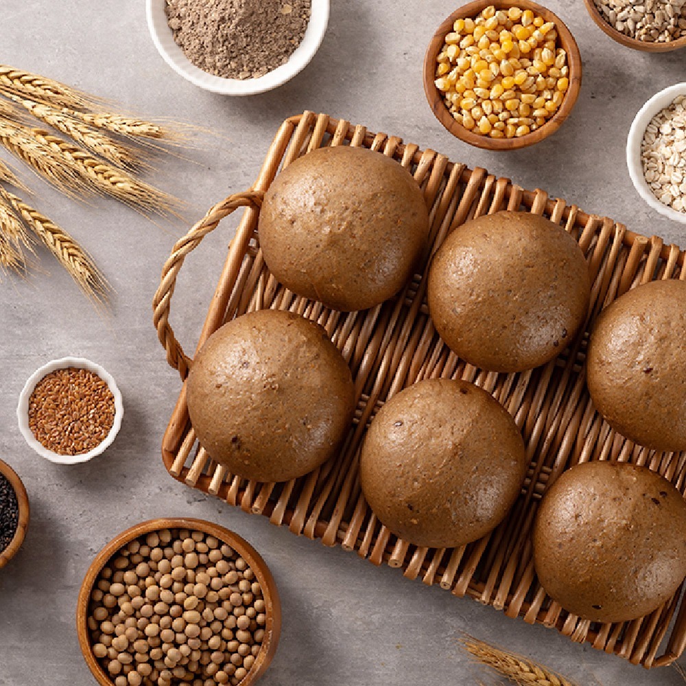 【福穀樂】黑麥雜糧饅頭3入(全素 純麥 刈包 低卡 低熱量 大饅頭 全麥無糖 傳統早餐 養生早餐 熱銷現貨 道地美食)-細節圖4