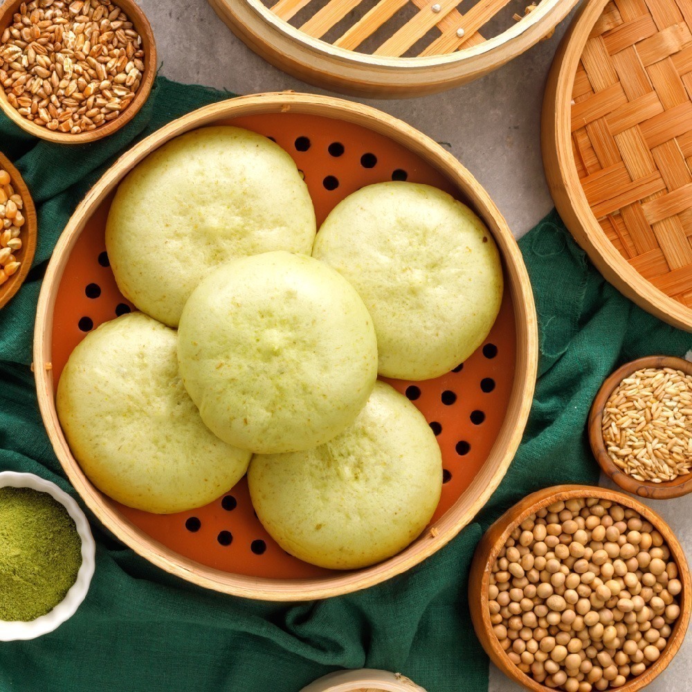 【福穀樂】高麗菜菇菇包3入(全素 菜包 香菇包 全素包 蔥抓餅 香菇包 低碳水健康蔬食 台南包子 健康減糖 快速上桌)-細節圖5