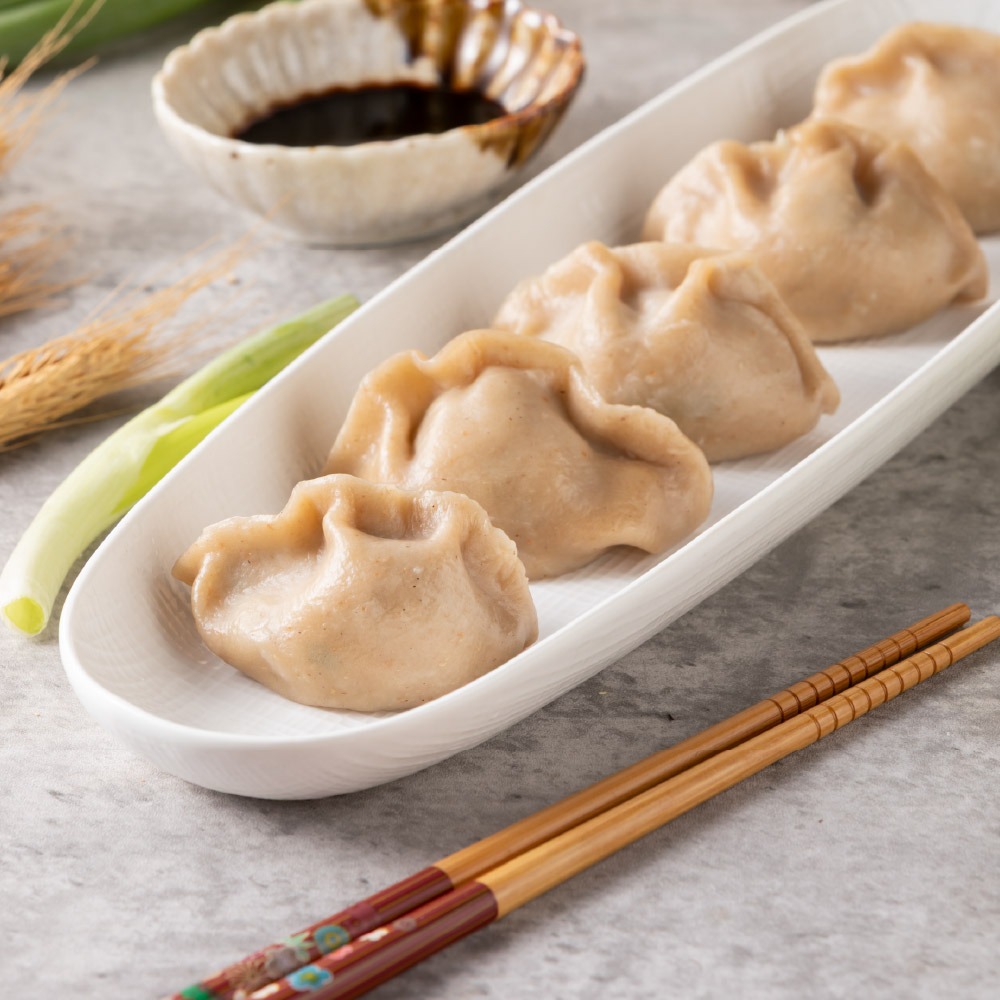 【福穀樂】高麗菜鮮肉雜糧水餃1包（葷食 煎餃子 葷食鍋貼 生鮮熟食 冷凍水餃 團購美食 台灣豬肉 全麥餃皮 高麗菜餃）-細節圖4