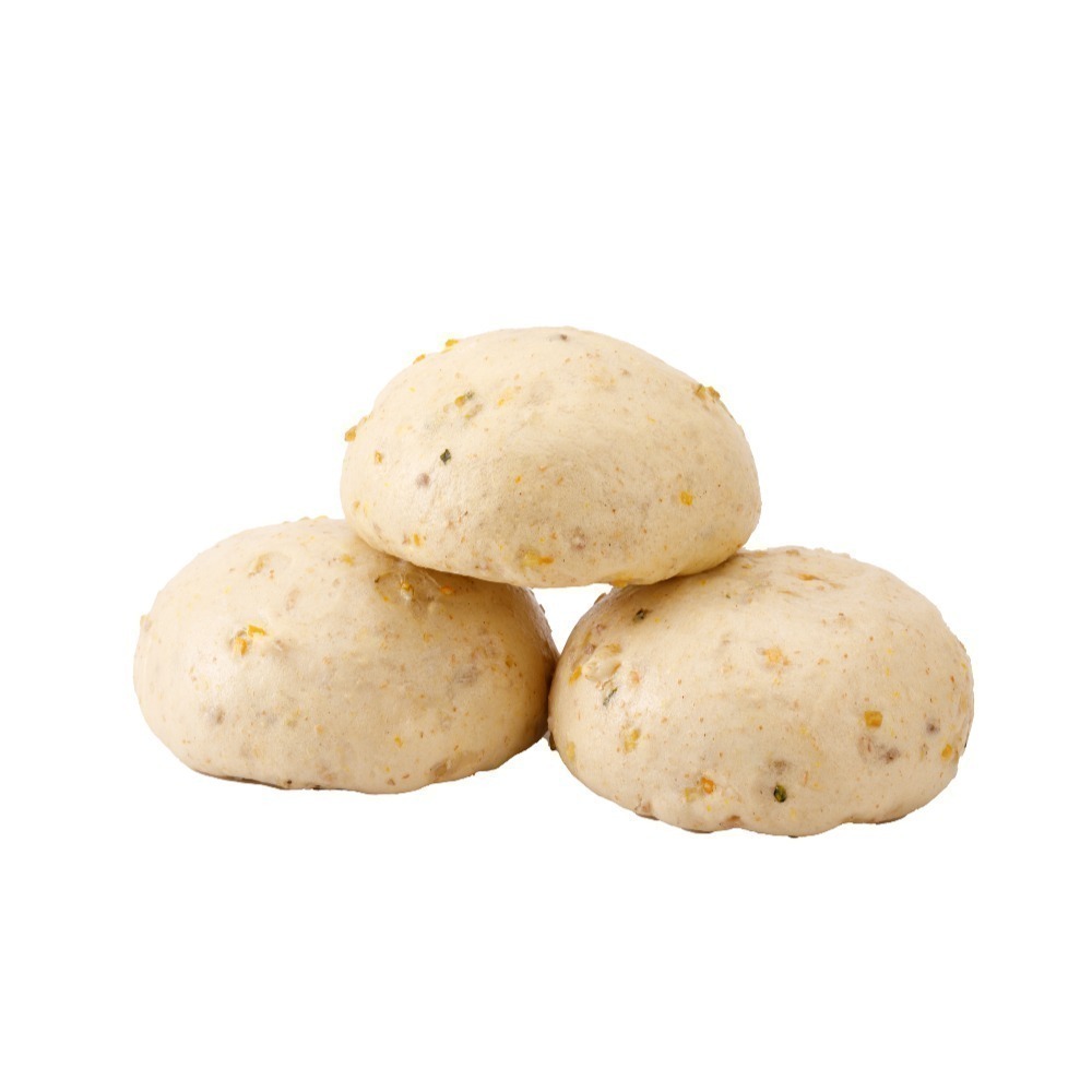 【福穀樂】三寶雜糧饅頭1顆(奶素 南瓜饅頭 地瓜饅頭 芋頭饅頭 素食饅頭 收涎饅頭 老麵發酵 膳食纖維 銅板美食)-細節圖2