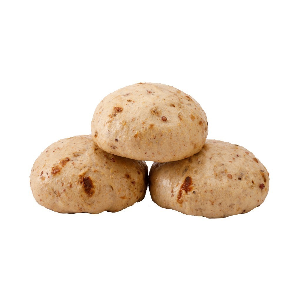 【福穀樂】桂圓五穀米饅頭1顆(全素 雜糧粉 副食品 桂圓肉 龍眼乾 寶寶饅頭 幼兒食品 手指食物 收口水 天然酵母)-細節圖2